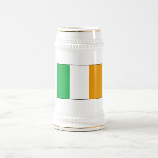 Ierse vlag Beer Stein met Shamrocks Bierpul