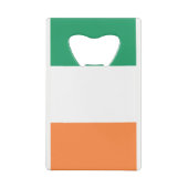 Ierse vlag bot creditkaart flessenopener (Achterkant)