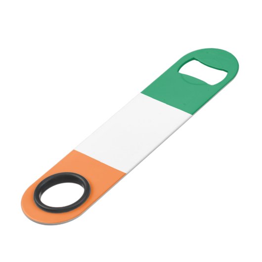 Ierse vlag bot speed flessenopener (Voorkant Gekanteld)