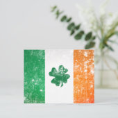 Ierse vlag briefkaart (Staand voorkant)