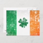 Ierse vlag briefkaart (Voorkant / Achterkant)