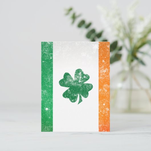 Ierse vlag briefkaart (Staand voorkant)