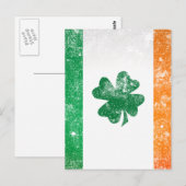 Ierse vlag briefkaart (Voorkant / Achterkant)
