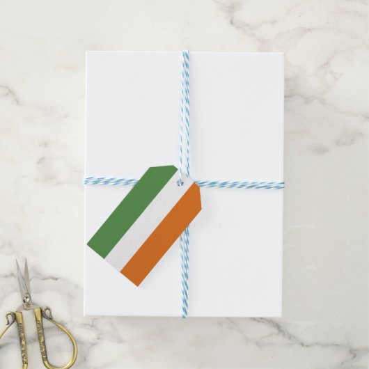 Ierse vlag cadeaulabel (Met Touw)