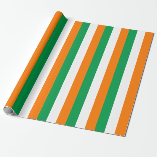 Ierse vlag cadeaupapier (Uitgerold)
