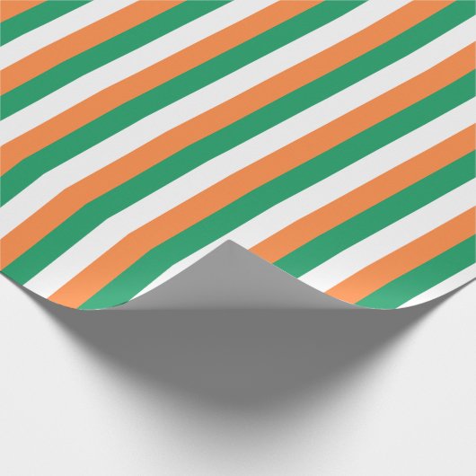 Ierse vlag cadeaupapier (Hoek)