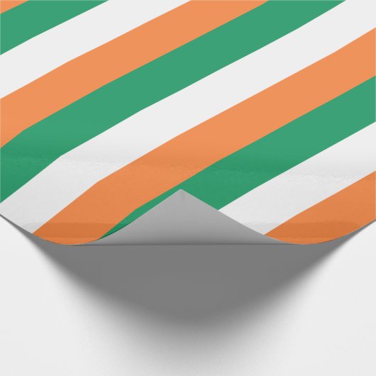 Ierse vlag cadeaupapier (Hoek)