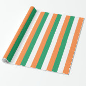 Ierse vlag cadeaupapier (Uitgerold)