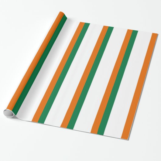 Ierse vlag cadeaupapier (Uitgerold)