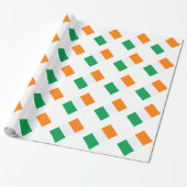Ierse vlag cadeaupapier (Uitgerold)