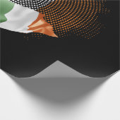 Ierse vlag cadeaupapier (Hoek)