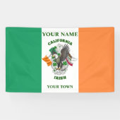 Ierse vlag - Californië Iers Spandoek (Horizontaal)