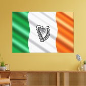 Ierse vlag canvas afdruk (Insitu (Woonkamer))