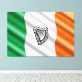 Ierse vlag canvas afdruk (Insitu (Houten vloer))