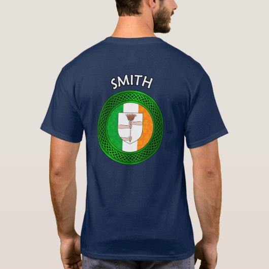 Ierse vlag - Clover Celtic Knot - Smith T-shirt (Achterkant)