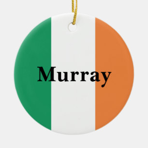 Ierse vlag Colors Irish Surname Custom Keramisch Ornament
