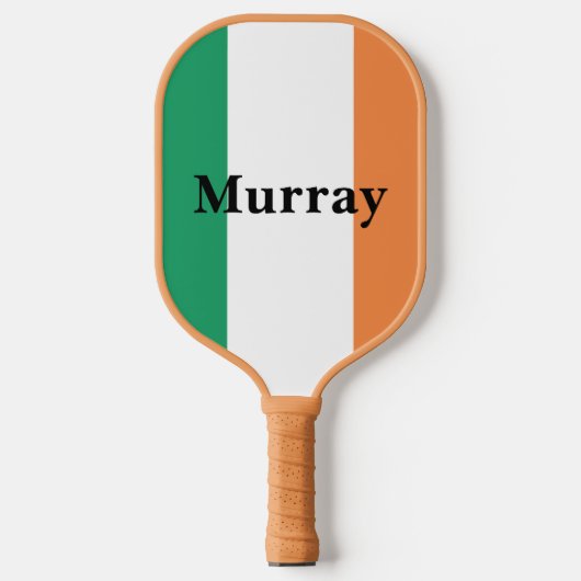 Ierse vlag Colors Irish Surname Custom Pickleball Paddle (Voorkant)