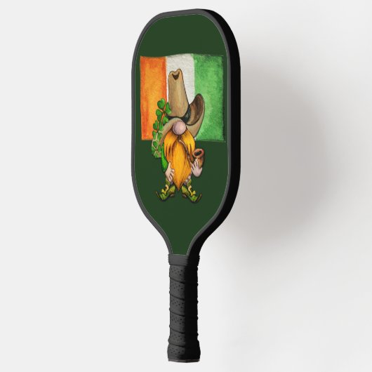 Ierse vlag Cowboy Gnome Monogram Pickleball Paddle (Links)
