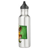 Ierse vlag Cowboy Gnome Monogram Waterfles (Rechts)