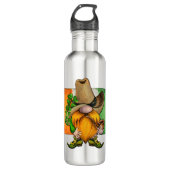 Ierse vlag Cowboy Gnome Monogram Waterfles (Voorkant)