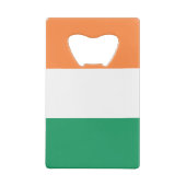 Ierse vlag creditkaart flessenopener (Achterkant)