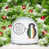 Ierse vlag die mevrouw Penguin gepersonaliseerd sp Sneeuwbol (Kerstmis)