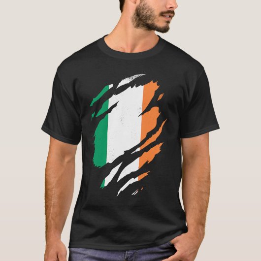 Ierse vlag Éire Paddy Ierse vrouw Ierse man Ierlan T-shirt (Voorkant)