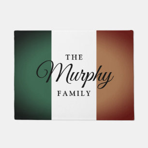  Ierse vlag en familienaam Deurmat