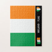 Ierse vlag en Iers land/Ierland Legpuzzel (Verticaal)