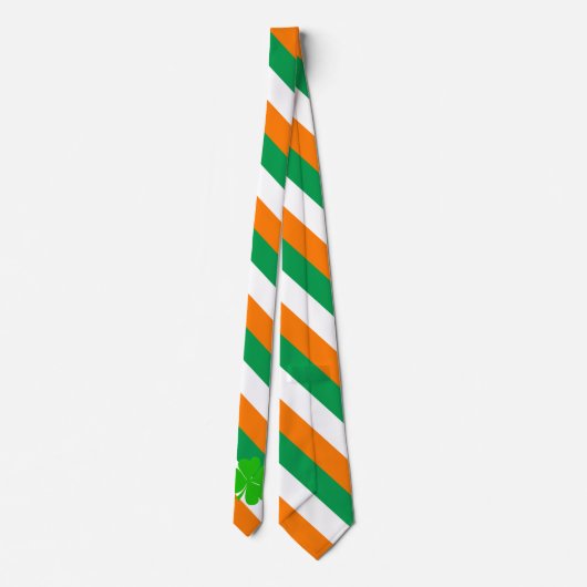 Ierse vlag en reizen, handel en sport stropdas (Achterkant)