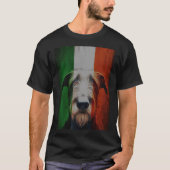 Ierse vlag en wolfshond t-shirt (Voorkant)