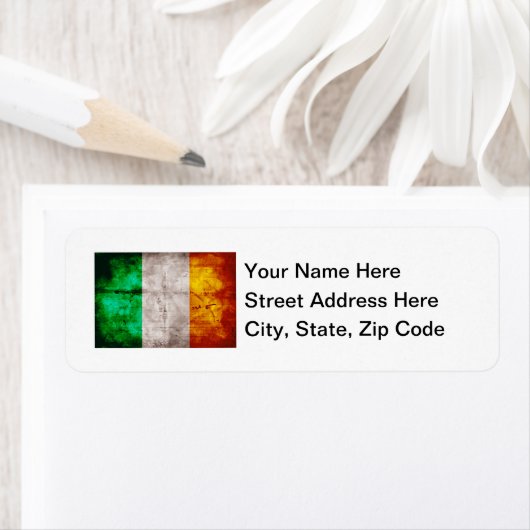 Ierse vlag etiket (Insitu)