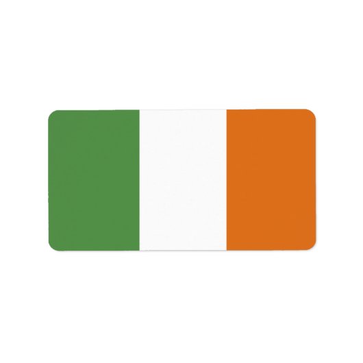 Ierse vlag etiket (Voorkant)