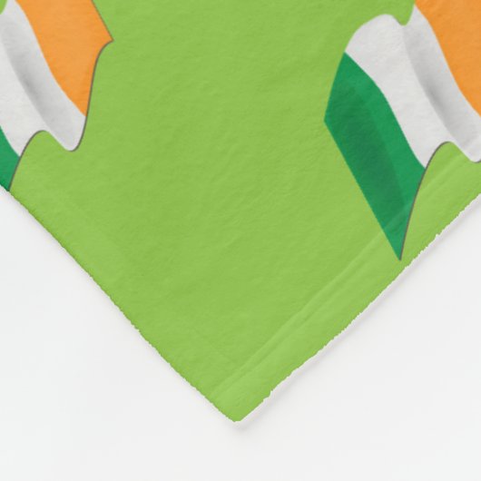 Ierse vlag fleece deken (Hoek)