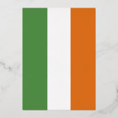 Ierse vlag folie uitnodiging (Voorkant)