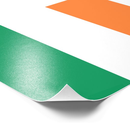 Ierse vlag foto afdruk (Hoek)