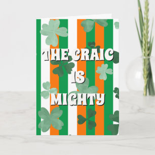 Ierse vlag geïnspireerd, The craic is mighty Kaart