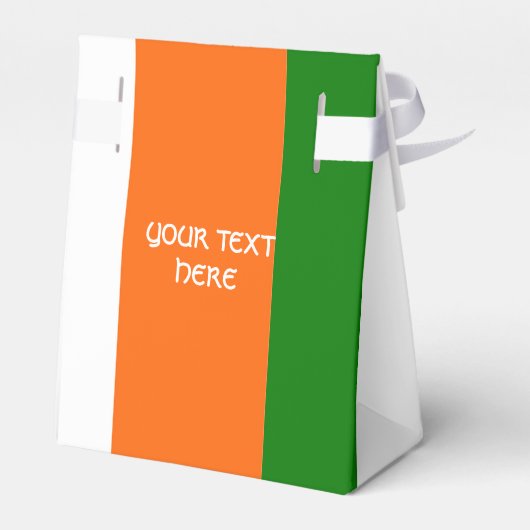 Ierse vlag gekleurde Shamrock Bedankdoosjes (Achterkant)