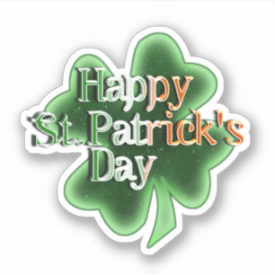 Ierse Vlag Gelukkig St. Patrick's Day Sticker