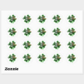 Ierse vlag Gelukkige St. Patrick's Dag Ronde Sticker (Vel)