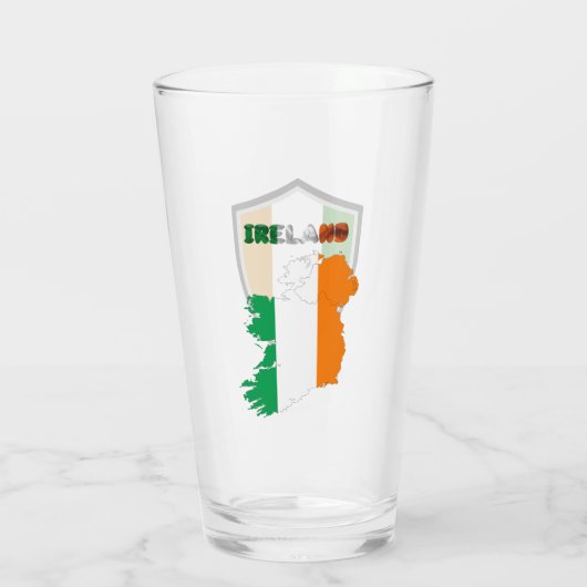 Ierse vlag glas (Achterkant)