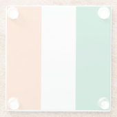 Ierse vlag glazen onderzetter (Achterkant)