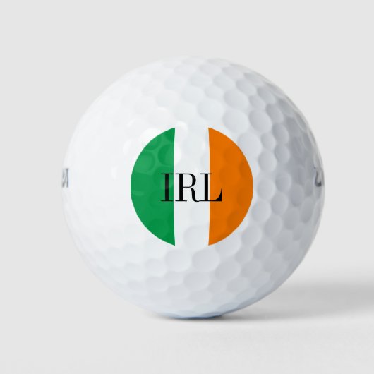 Ierse vlag golfbal set | IRL Ierland Pride Golfballen (Voorkant)