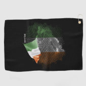 Ierse vlag golfhanddoek (Horizontaal)