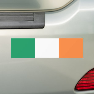 Ierse vlag groen wit sinaasappel driekleur bumpersticker