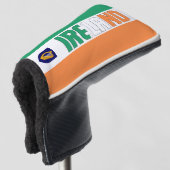 Ierse vlag: Groot Patriottisch Golf Head-Hoesje Golfheadcover (3/4 voorkant)