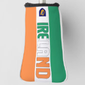Ierse vlag: Groot Patriottisch Golf Head-Hoesje Golfheadcover (Draai 90)