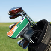 Ierse vlag: Groot Patriottisch Golf Head-Hoesje Golfheadcover (Insitu)