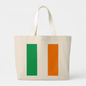 Ierse vlag grote tote bag (Achterkant)