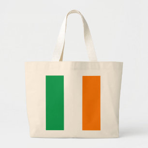 Ierse vlag grote tote bag